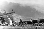 Последствия столкновения самолетов Boeing 747 авиакомпаний PanAm и KLM в аэропорту Лос-Родеос на острове Тенерифе, 27 марта 1977 года