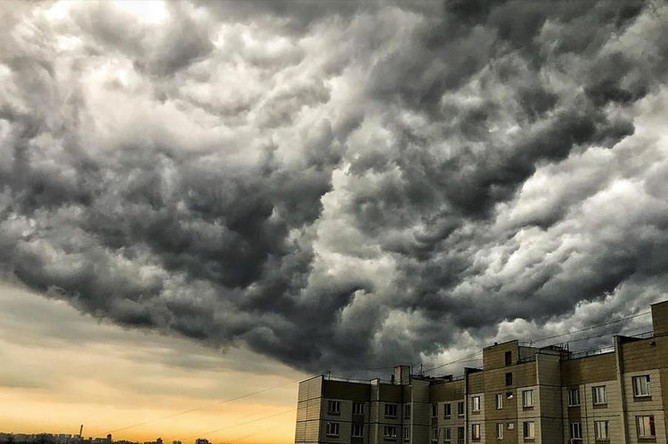 Во время непогоды в Москве, 15 августа 2018 года