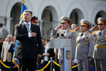 Президент Украины Петр Порошенко на параде в честь Дня независимости в Киеве