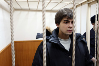 Иван Непомнящих во время заседания Басманного суда