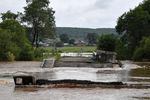 Затопленная дорога в селе Кроуновка в Уссурийском городском округе