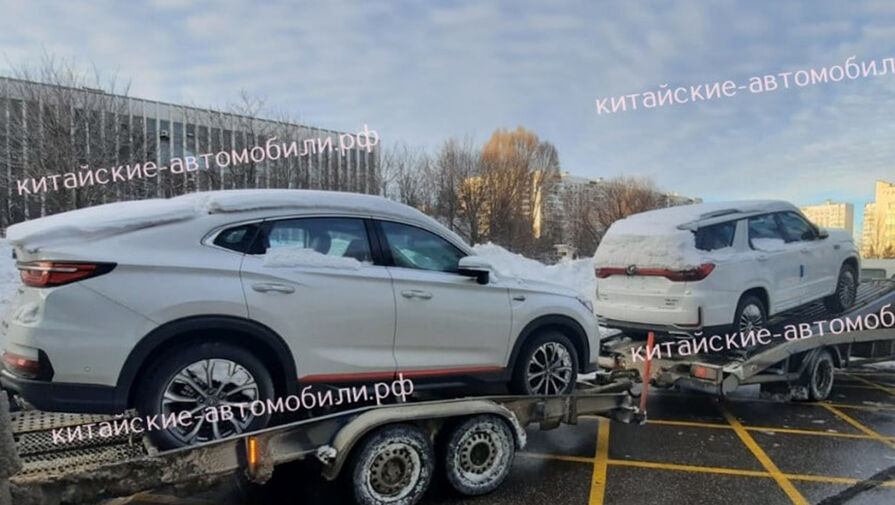 В Москве замечены новые кроссоверы Changan CS85 и CS95