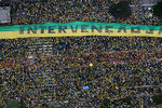 Воскресный протест охватил 150 городов страны. В самом густонаселенном бразильском городе, Сан-Паулу, по официальным данным, на улицы вышли 1,5 млн человек