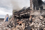 Последствия взрыва на территории Загорского оптико-механического завода в Сергиев Посаде, 9 августа 2023 года