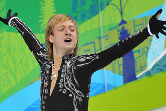 Евгений Плющенко во время выступления с короткой программой на соревнованиях по фигурному катанию среди мужчин на XXI зимних Олимпийских играх, 2010 год