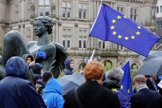 Демонстрация против Brexit в Бирмингеме, Великобритания, март 2017 года