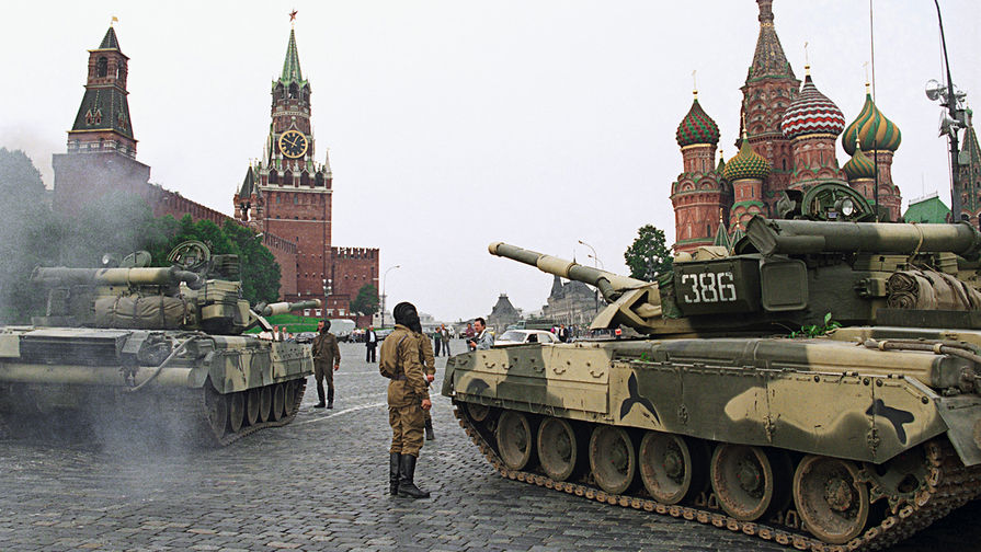 Танки на Красной площади, 19 августа 1991 года