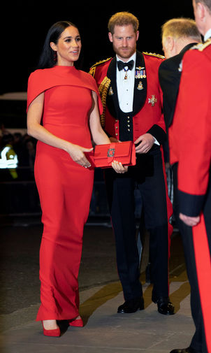 Принц Гарри и Меган Маркл во время посещения музыкального фестиваля Маунтбеттен в&nbsp;королевском Альберт-холле в&nbsp;Лондоне, 7 марта 2020 года