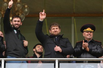 Рамзан Кадыров на матче «Терека»