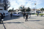 Полиция на месте взрыва в центре Стамбула