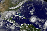 Ураган «Ирма» движется в сторону Флориды, 5 сентября, 2017 года. Спутниковый снимок.