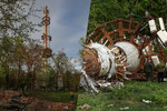 Разрушенная телебашня в Харькове, 22 апреля 2024 года 