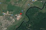 Местоположение стоянки Сунгирь (отмечено красной точкой) в окрестностях г. Владимир, возле впадения ручья Сунгирь в р. Клязьму