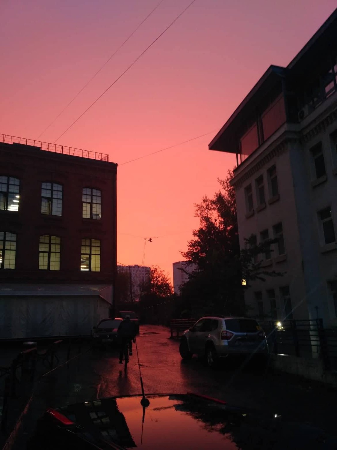 Закат в Москве, 15 августа 2018 года