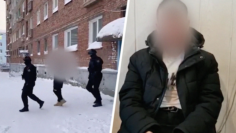 ФСБ опубликовало видео с задержанием людей, причастных к минированию объектов в России