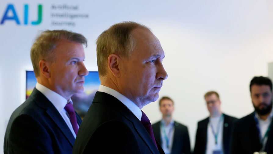 Путину на выставке проектов в области искусственного интеллекта показали дипфейк Шольца