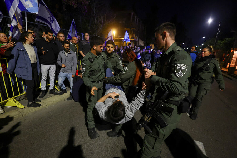Акция протеста против судебной реформы в&nbsp;Иерусалиме, 26&nbsp;марта 2023&nbsp;года 