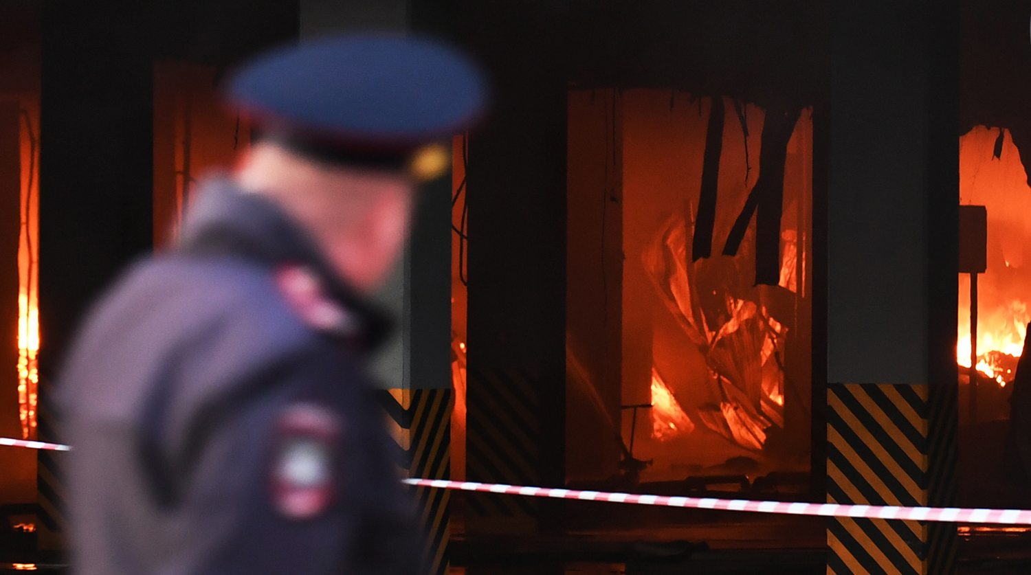 Пожар на строительном рынке «Синдика»