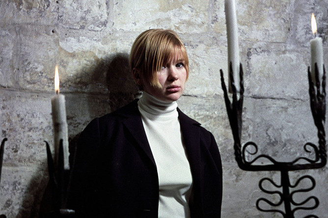 Актриса Галина Польских в Музее Русского быта, 1969 год