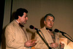 Александр Ширвиндт и Михаил Державин на церемонии вручения премии «Ника», 1991 год