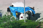 Операция по задержанию подозреваемого в рассылке взрывных устройств в США. На фото автомобиль подозреваемого, 26 октября 2018 года (кадр из видео)