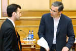 Аркадий Дворкович и Михаил Ходорковский (Москва, 2002 год)