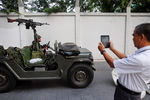 Военный патруль на главной улице Бангкока