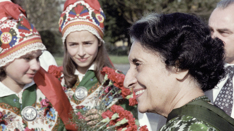 Премьер-министр Индии Индира Ганди в Таллине в рамках визита в СССР, 1982 год