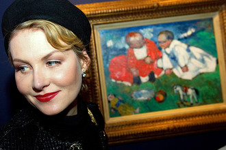 Рената Литвинова на выставке аукциона Christie’s, 2011 год