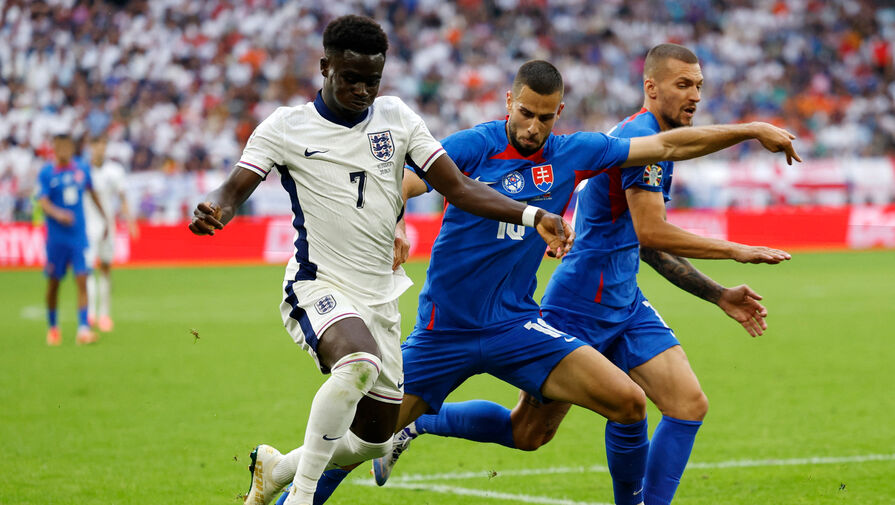 Англия обыграла Словакию в матче 1/8 финала Евро-2024, отыгравшись на последней минуте