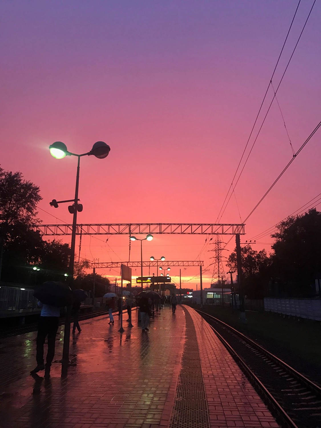Закат в Москве, 15 августа 2018 года