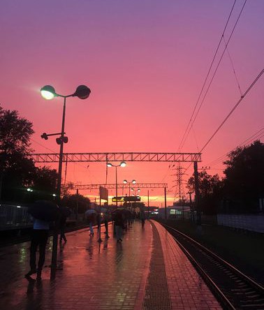 Закат в Москве, 15 августа 2018 года