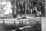 Джонни Вайсмюллер на соревнования во Франции в 1924 году