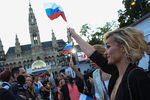 Представительница России певица Полина Гагарина перед началом церемонии открытия 60-го международного конкурса песни «Евровидение-2015»
