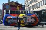 Food truck installed in the closed McDonald's restaurant on Pushkinskaya Square in Moscow, March 18, 2022 