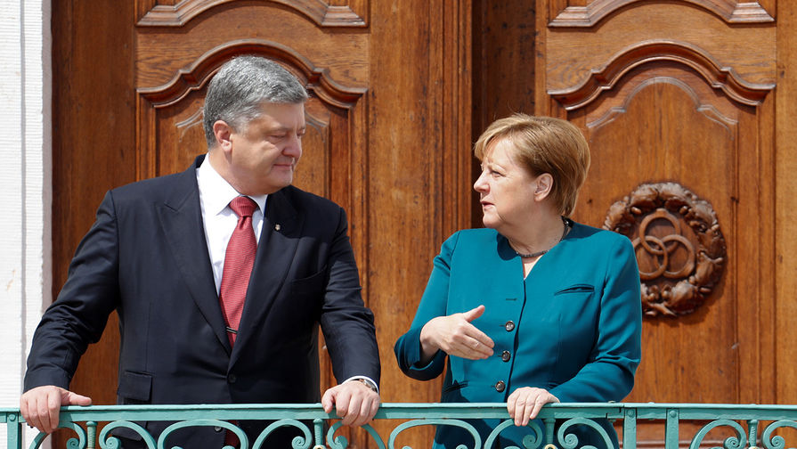 Президент Украины Петр Порошенко и канцлер Германии Ангела Меркель 