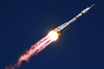 Запуск ракеты-носителя с космическим кораблем «Союз МС-19» со стартового комплекса «Восток» космодрома Байконур, 5 октября 2021 года