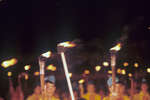 Факельное шествие на митинге, посвященном борьбе за мир во Всесоюзном пионерском лагере «Артек» в Крыму, 1968 год