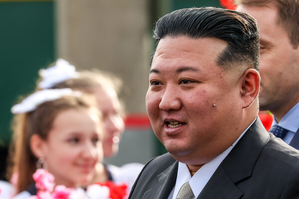Лидер КНДР Ким Чен Ын, прибывший на&nbsp;ж/д станцию Артем-Приморский 1, 16&nbsp;сентября 2023&nbsp;года