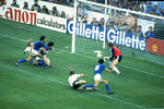Паоло Росси во время финального матча Чемпионата мира по футболу между сборными Италии и ФРГ, 1982 год