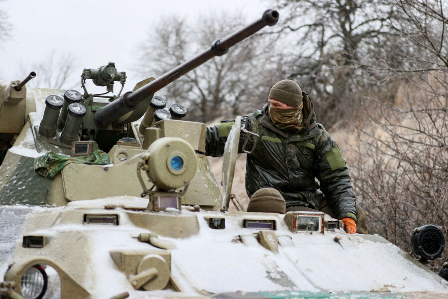 Боевая работа мотострелкового подразделения на Артемовском направлении