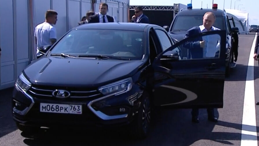 Путин поделился впечатлениями о новой Lada Aura