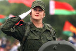 Во время парада в Минске, посвященного празднованию Дня независимости Белоруссии