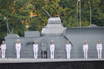 Ракетный катер «Чувашия» во время Главного военно-морского парада в честь Дня Военно-морского флота России в Санкт-Петербурге, 31 июля 2022 года