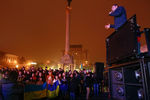 Виталий Кличко выступает на митинге на Майдане Незалежности в центре Киева