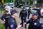 Полиция у школы в Белграде, где произошла стрельба, 3 мая 2023 года