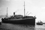 Итальянское судно «Бельведер» в Суэцком канале, 1935 год