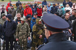 Проводы призывников в вооруженные силы РФ в рамках частичной мобилизации в Новосибирске, 25 сентября 2022 года
