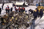 Обломки пассажирского самолета Ан-148 после крушения в Раменском районе Подмосковья, 13 февраля 2018 года