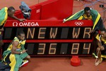 Ямайские спринтеры победили в эстафете 4x100 м с мировым рекордом